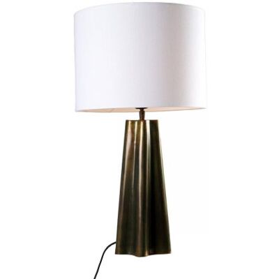 PR Home 4374402-FR01 Tischleuchte Aira Öl Messing Optik Schirm Weiß 65cm PR Home 4374402-FR01 Tischleuchte Aira Öl Messing Optik Schirm Weiß 65cm