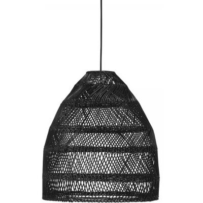 PR Home Schwarze Rattan Hängelampe - Deckenleuchte für Innen & Außen PR Home Schwarze Rattan Hängelampe - Deckenleuchte für Innen & Außen