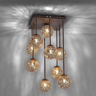 Paul Neuhaus Greta Deckenleuchte Braun-Rost 9 - Deckenlampe Paul Neuhaus Greta Deckenleuchte Braun-Rost 9 - Deckenlampe
