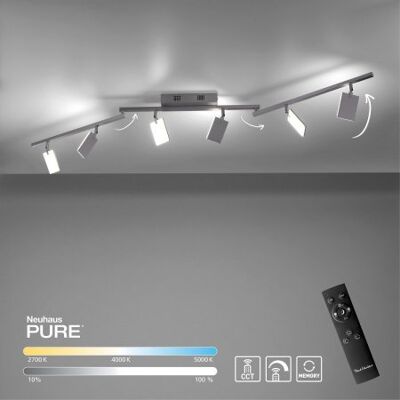 Paul Neuhaus PURE MIRA LED Deckenleuchte - 6 verstellbare Spots Paul Neuhaus PURE MIRA LED Deckenleuchte - 6 verstellbare Spots