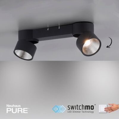 Paul Neuhaus 6452-18 PURE-NOLA LED Deckenleuchte - schwarz Paul Neuhaus 6452-18 PURE-NOLA LED Deckenleuchte - schwarz