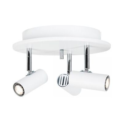 BELID Lampen & Leuchten Belid Cato Deckenleuchte Spotrondell 3-flammig weiß matt GU4 BELID Lampen & Leuchten Belid Cato Deckenleuchte Spotrondell 3-flammig weiß matt GU4
