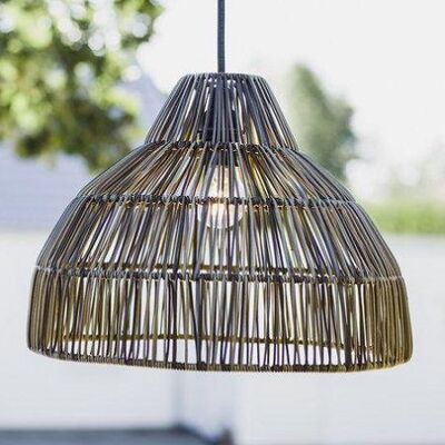PR Home 7040-2503 Bao Outdoor Pendelleuchte Polyrattan grau 40cm PR Home 7040-2503 Bao Outdoor Pendelleuchte Polyrattan grau 40cm