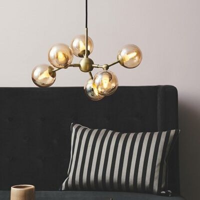 Halo Design No. 736560 LED Pendelleuchte ATOM by E. Patton Amber Messing 45cm Halo Design No. 736560 LED Pendelleuchte ATOM by E. Patton Amber Messing 45cm