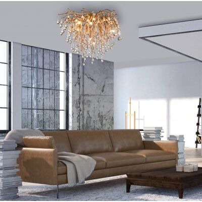 Paul Neuhaus Messing Icicle Deckenleuchte - 9 G9 40W 50cm Paul Neuhaus Messing Icicle Deckenleuchte - 9 G9 40W 50cm