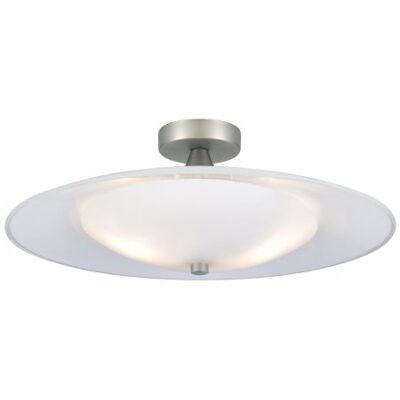 Halo Design Deckenleuchte - 46cm Opal/Aluminium - G9 Halo Design Deckenleuchte - 46cm Opal/Aluminium - G9