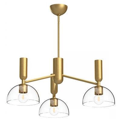 Elstead Lighting Jude Pendelleuchte 3-flammig Gebürstetes Gold Elstead Lighting Jude Pendelleuchte 3-flammig Gebürstetes Gold