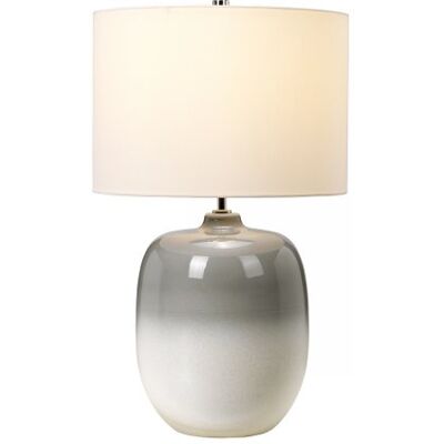 Elstead Lighting Chalk Farm Keramik-Tischleuchte - Elfenbein, Hellgrau, Nickel Elstead Lighting Chalk Farm Keramik-Tischleuchte - Elfenbein, Hellgrau, Nickel