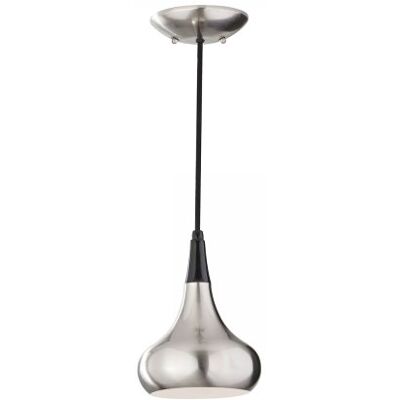 Feiss Beso Deckenpendel aus gebürstetem Stahl - Verstellbar, E27, Skandinavisches Design Feiss Beso Deckenpendel aus gebürstetem Stahl - Verstellbar, E27, Skandinavisches Design