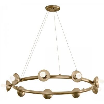 Elstead Lighting Palta Kronleuchter 9-flammig Champagnerbronze E14 Elstead Lighting Palta Kronleuchter 9-flammig Champagnerbronze E14