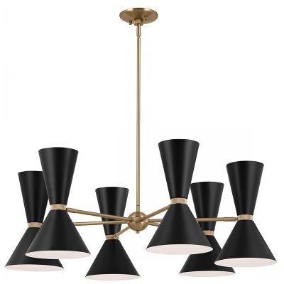 Elstead Lighting Phix Kronleuchter 6-armig Champagnerbronze Schwarz Elstead Lighting Phix Kronleuchter 6-armig Champagnerbronze Schwarz