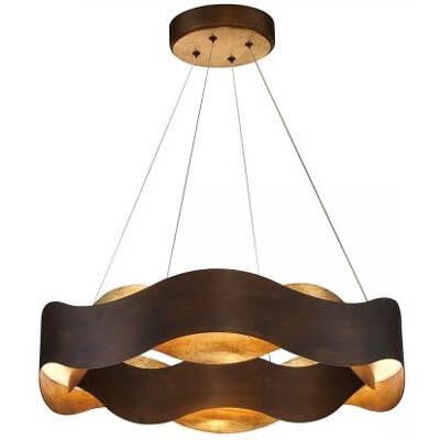 Elstead Lighting Kronleuchter VAUGHAN 610mm Bronze und Gold 3000K Elstead Lighting Kronleuchter VAUGHAN 610mm Bronze und Gold 3000K