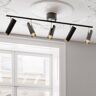 BY RYDENS By Rydéns 4201610-4002 Puls Bar Spotlight 5-flammig schwarz matt gold 110cm