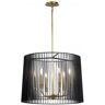 Elstead Lighting Elstead Linara Pendelleuchte 6-flammig schwarz messing