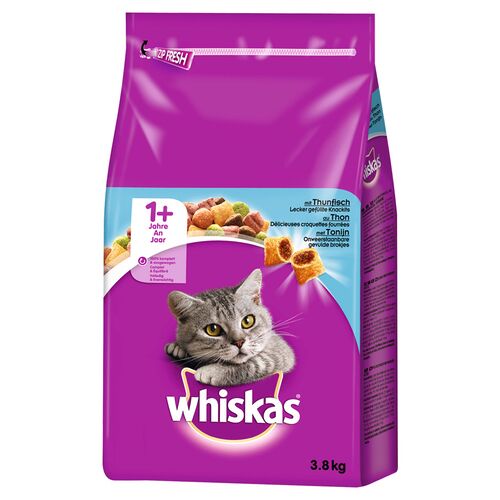 Whiskas (4,39 EUR/kg) Whiskas Adult 1+ mit Thunfisch 3,8 kg