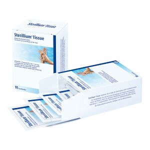 Paul Hartmann AG Bode Sterillium® Tissue Hände-Desinfektionstücher, Praktisches Händedesinfektionstuch für unterwegs, 1 Packung = 10 Feuchttücher