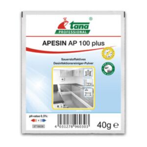 Tana Chemie GmbH TANA APESIN AP 100 PLUS Desinfektionsreiniger, Sauerstoffaktives Desinfektionsreiniger-Pulver, 1 Karton = 60 x 40 g - Dosierbeutel