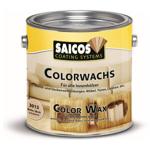 SAICOS COLOUR GmbH SAICOS Colorwachs, Holzwachs, birke, Hochwertige Farbe auf Naturöl-Basis für Holz im Innenbereich, 2,5 l - Dose