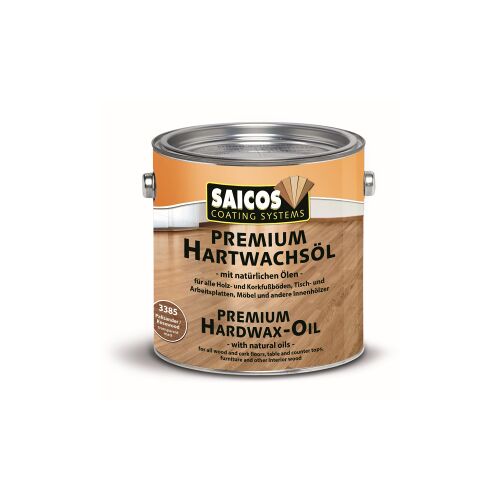 SAICOS COLOUR GmbH SAICOS Premium Hartwachsöl, palisander, Widerstandsfähige Oberflächenbehandlung für alle Holz- und Korkfußböden, 2,5 Liter – Dose