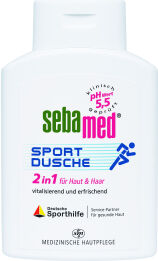 sebamed® Sportdusche Duschgel, 2 in 1 für Haut und Haar, 200 ml - Flasche