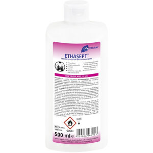 Meditrade GmbH Meditrade Ethasept® Händedesinfektionsmittel, Alkoholisches Händeantiseptikum für die persönliche Hygiene, 500 ml - Flasche