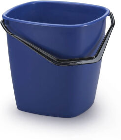 DURABLE · Hunke und Jochheim GmbH & Co. KG DURABLE Bucket, 9,5 Liter-Eimer, Stabiler Eimer in Rechteckform, mit ergonomischem Handgriff, Farbe: blau