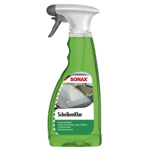 Sonax GmbH SONAX Scheibenreiniger Scheibenklar, Reiniger für Fahrzeugscheiben und Scheinwerfern, 500 ml - Sprühflasche