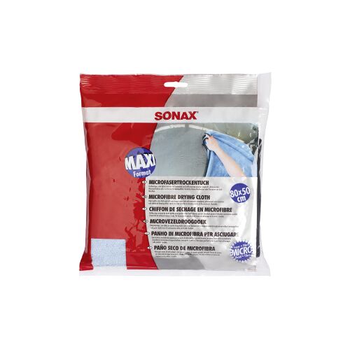 Sonax GmbH SONAX MicrofaserTrockenTuch, 80x50cm, Hochwertiges, sehr dickes und weiches Trockentuch, 1 Mikrofasertuch