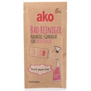 DELU-AKO-MINKY GmbH ako Badreiniger, Stark gegen Kalk, für ein gepflegtes und sauberes Badezimmer, 25 g Nachfüllgranulat im Beutel