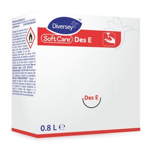 Diversey Deutschland GmbH & Co. OHG Soft Care Des E / H5 Händedesinfektionsgel, Handdesinfektionsmittel auf Alkoholbasis, 1 Karton = 6 Kartuschen à 800 ml