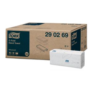 Essity Professional Hygiene Germany GmbH Tork Papierhandtücher H3 Advanced, 25 x 41 cm, 2-lagig, Sehr saugstarkes Handtuchpapier mit Lagenfalzung, 1 Karton = 20 Bündel x 96 = 1.920 Tücher, hochweiß