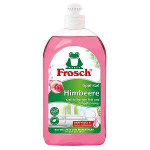 Rex Frosch Himbeere Spülmittel, fettlösend, Kraftvolle Reinigung für glänzend sauberes Geschirr, 1 Karton = 8 Flaschen à 500 ml