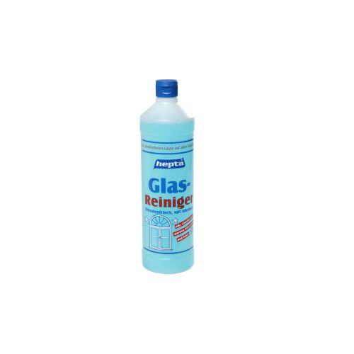 HEINRICH HAGNER GmbH & Co hepta Glasreiniger, Streifenfreier Glanz auf allen Glasflächen, 1 Liter – Flasche