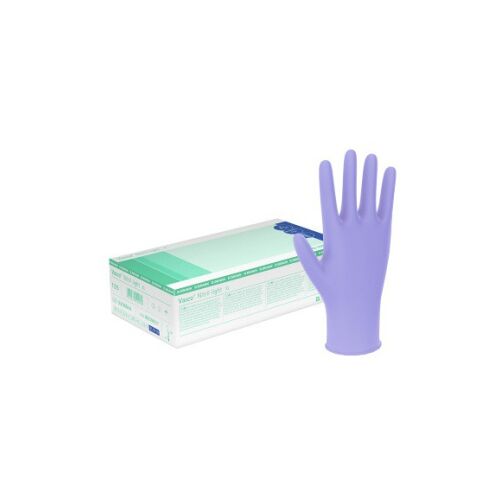 "B. Braun Vasco® Nitril light Untersuchungshandschuhe, Medizinische und lavendelblaue Handschuhe, Größe: ""M"" - Karton = 10 Packungen"