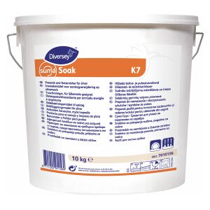 Diversey Deutschland GmbH & Co. OHG Suma Soak K7 Silberbesteckreiniger, schonender Bestecktauchreiniger für Silberteile, 10 kg - Eimer