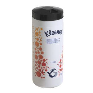 Kimberly Clark Professional KLEENEX® Desinfektionstücher, weiß, 20 x 17,8 cm, Alkoholfreie Wischtücher zur Desinfektion von Händen und Oberflächen, 1 Spenderdose = 50 Tücher