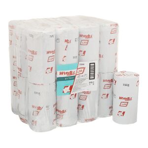 Kimberly Clark Professional WYPALL* L20 Extra+ Wischtücher, Kleinrolle, 2-lagige Einmal-Wischtücher aus LDC Basismaterial, 1 Karton = 24 Rollen á 100 Tücher