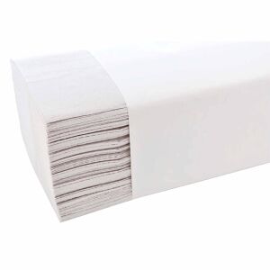 Sofidel Germany GmbH Handtuchpapier 24,5 x 23 cm, V-Falz, 1-lagig, Papierhandtücher aus recyceltem Krepppapier, 1 Karton = 20 Bündel à 250 Blatt = 5.000 Blatt, V-Falz