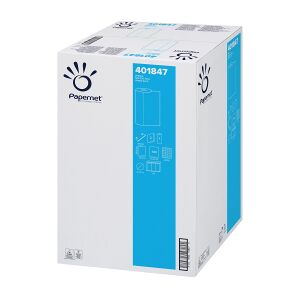 Sofidel Germany GmbH Papernet Liegenabdeckung, 2-lagig, 50 m, weiß, Praktische Patientenunterlage aus 100% Zellstoff, 1 Karton = 9 Rollen à 143 Blatt, Maße (L x B): 35 x 59 cm