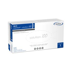 Maimed GmbH MaiMed® solution 100 magenta Nitrilhandschuhe, puderfrei, Unsterile Einmalhandschuhe mit texturierten Fingerspitzen, 1 Packung = 100 Stück, Größe S