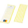 Cleankeeper Microfaser-Borstenmop, 100% Polyester, Mop mit Taschen, Breite: 40 cm, gelb / weiß, 110 g