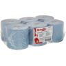 Kimberly Clark Professional WypAll® L10 Papierputztücher, 1-lagig, Blaue Wischtücher für Service und Einzelhandel, 1 Karton = 6 Rollen à 400 Tücher = 2400 Tücher