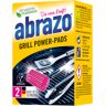 abrazo Grill Power-Pads, Reinigungskissen gegen Verkrustungen & Eingebranntes, 1 Packung = 2 Power-Pads + 2 Putzhandschuhe