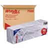 Kimberly Clark Professional WYPALL* X80 Wischtücher - Interfold, geprägt, 130 g/m², Farbe: rot, 1 Karton = 10 Boxen à 25 Tücher