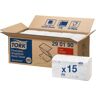 Essity Professional Hygiene Germany GmbH Tork Papierhandtücher H3 Advanced, 2-lagig, Zickzack-Falz, schnellauflösend, weiß, 23 x 11,5 cm, 1 Paket = 15 Bündel x 250 = 3.750 Tücher