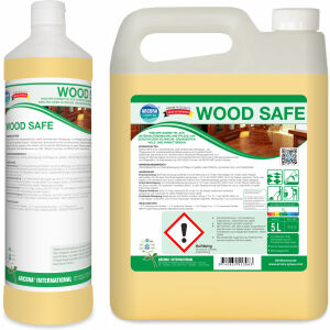 ARCORA International GmbH WOOD SAFE Wischpflege, Spezialreiniger zur Unterhaltsreinigung und Pflege von Holz- und Parkettböden, 1 Liter - Flasche