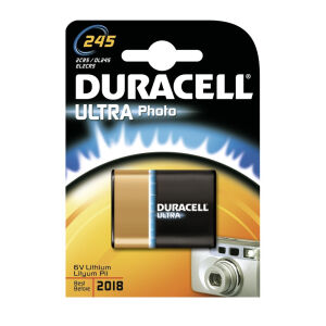 Procter & Gamble Service GmbH DURACELL Ultra Lithium 245 Photobatterie – 6 V, 2CR5, DL245, EL2CR5, 1 Packung = 1 Stück