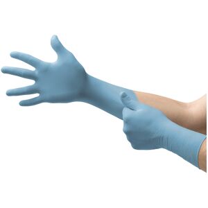 Ansell Healthcare Europe Ansell Einmalhandschuhe TNT® Blue 92-665, Texturierter Nitrilhandschuh bietet Tragekomfort und Beweglichkeit, 1 Karton = 10 Packungen = 1000 Stück, Größe 7,5 - 8