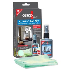 Ceragol International GmbH ceragol ultra® Cover Clean Set Kaffeemaschinenreinigung, Reinigt, pflegt und schützt die Kaffeemaschine, 50 ml Sprühflasche + 1 Microfasertuch