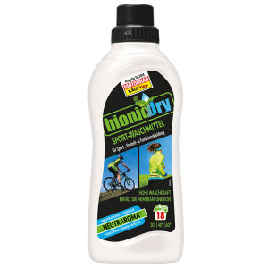 Rex BIONICDRY Sport-Waschmittel, Hohe Waschkraft für empfindliche Sport- und Funktionskleidung , 750 ml - Flasche für ca. 18 Waschladungen